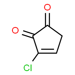 ChemSpider 2D Image | 3-Chloro-3-cyclopentene-1,2-dione | C5H3ClO2