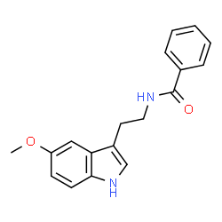 ChemSpider 2D Image | N-[2-(5-Methoxy-1H-indol-3-yl)ethyl]benzamide | C18H18N2O2