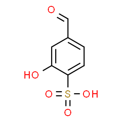 ChemSpider 2D Image | 4-Formyl-2-hydroxybenzenesulfonic acid | C7H6O5S