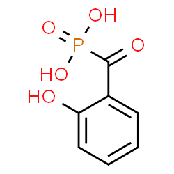 ChemSpider 2D Image | (2-Hydroxybenzoyl)phosphonic acid | C7H7O5P