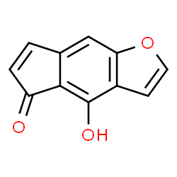 ChemSpider 2D Image | 4-Hydroxy-5H-indeno[5,6-b]furan-5-one | C11H6O3