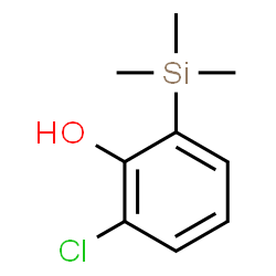 ChemSpider 2D Image | 2-Chloro-6-(trimethylsilyl)phenol | C9H13ClOSi