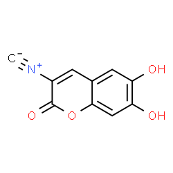 ChemSpider 2D Image | 6,7-Dihydroxy-3-isocyano-2H-chromen-2-one | C10H5NO4