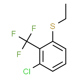 ChemSpider 2D Image | 1-Chloro-3-(ethylsulfanyl)-2-(trifluoromethyl)benzene | C9H8ClF3S