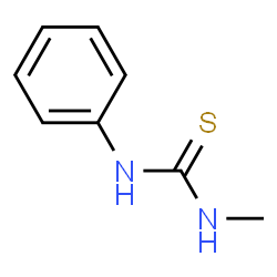 ChemSpider 2D Image | 1-Methyl-3-phenylthiourea | C8H10N2S