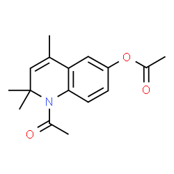 ChemSpider 2D Image | 1-Acetyl-2,2,4-trimethyl-1,2-dihydro-6-quinolinyl acetate | C16H19NO3