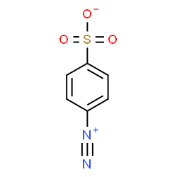 ChemSpider 2D Image | 4-Diazoniobenzenesulfonate | C6H4N2O3S