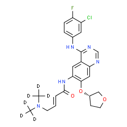 ChemSpider 2D Image | Afatinib-d6 | C24H19D6ClFN5O3