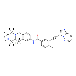 ChemSpider 2D Image | Ponatinib-d8 | C29H19D8F3N6O