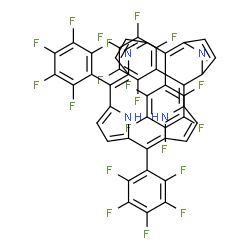 ChemSpider 2D Image | 5,10,15,20-Tetrakis(pentafluorophenyl)porphyrin | C44H10F20N4