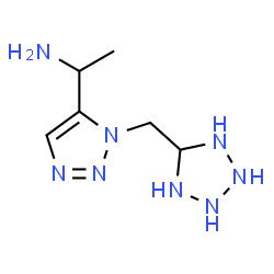 ChemSpider 2D Image | 1-[1-(5-Tetrazolidinylmethyl)-1H-1,2,3-triazol-5-yl]ethanamine | C6H14N8