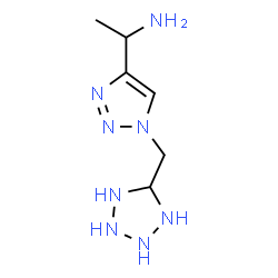 ChemSpider 2D Image | 1-[1-(5-Tetrazolidinylmethyl)-1H-1,2,3-triazol-4-yl]ethanamine | C6H14N8