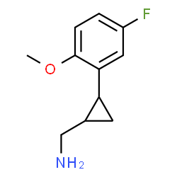 ChemSpider 2D Image | 1-[2-(5-Fluoro-2-methoxyphenyl)cyclopropyl]methanamine | C11H14FNO