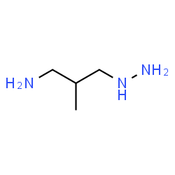ChemSpider 2D Image | 3-Hydrazino-2-methyl-1-propanamine | C4H13N3