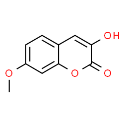 ChemSpider 2D Image | 3-Hydroxy-7-methoxy-2H-chromen-2-one | C10H8O4