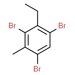 ChemSpider 2D Image | 1,3,5-Tribromo-2-ethyl-4-methylbenzene | C9H9Br3