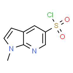 ChemSpider 2D Image | 1-Methyl-1H-pyrrolo[2,3-b]pyridine-5-sulfonyl chloride | C8H7ClN2O2S