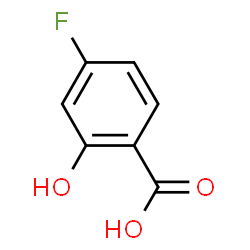 ChemSpider 2D Image | 4-Fluoro-2-hydroxybenzoic acid | C7H5FO3