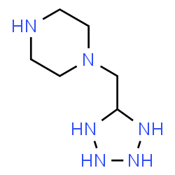 ChemSpider 2D Image | 1-(5-Tetrazolidinylmethyl)piperazine | C6H16N6