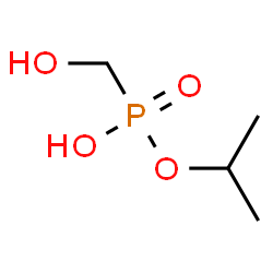 ChemSpider 2D Image | Isopropyl hydrogen (hydroxymethyl)phosphonate | C4H11O4P