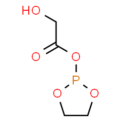ChemSpider 2D Image | 2-(1,3,2-Dioxaphospholan-2-yloxy)-2-oxoethanol | C4H7O5P