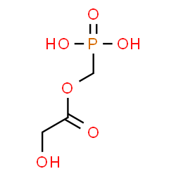 ChemSpider 2D Image | [(Glycoloyloxy)methyl]phosphonic acid | C3H7O6P