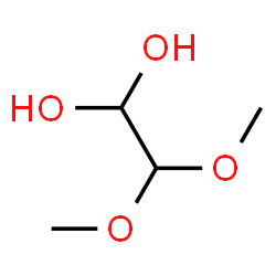 ChemSpider 2D Image | 2,2-Dimethoxy-1,1-ethanediol | C4H10O4