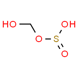 ChemSpider 2D Image | Hydroxymethyl hydrogen sulfite | CH4O4S
