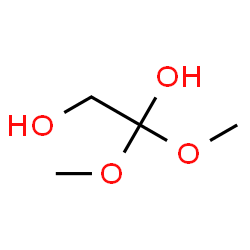 ChemSpider 2D Image | 1,1-Dimethoxy-1,2-ethanediol | C4H10O4