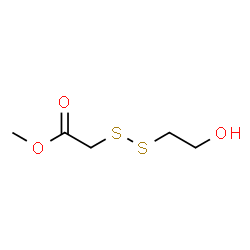 ChemSpider 2D Image | Methyl [(2-hydroxyethyl)disulfanyl]acetate | C5H10O3S2
