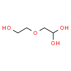 ChemSpider 2D Image | 2-(2-Hydroxyethoxy)-1,1-ethanediol | C4H10O4