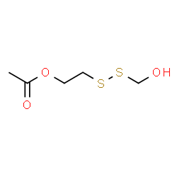 ChemSpider 2D Image | 2-[(Hydroxymethyl)disulfanyl]ethyl acetate | C5H10O3S2