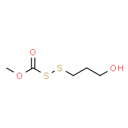 ChemSpider 2D Image | 1-Hydroxy-3-[(methoxycarbonyl)disulfanyl]propane | C5H10O3S2