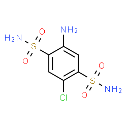 ChemSpider 2D Image | 2-Amino-5-chloro-1,4-benzenedisulfonamide | C6H8ClN3O4S2