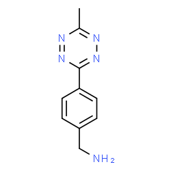 ChemSpider 2D Image | (4-(6-methyl-1,2,4,5-tetrazin-3-yl)phenyl)methanamine | C10H11N5