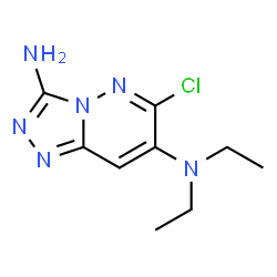 ChemSpider 2D Image | 6-Chloro-N~7~,N~7~-diethyl[1,2,4]triazolo[4,3-b]pyridazine-3,7-diamine | C9H13ClN6