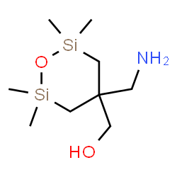 ChemSpider 2D Image | [4-(Aminomethyl)-2,2,6,6-tetramethyl-1,2,6-oxadisilinan-4-yl]methanol | C9H23NO2Si2