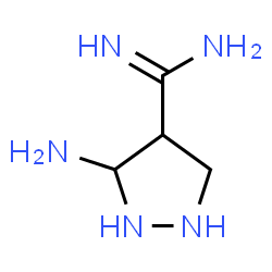 ChemSpider 2D Image | 3-Amino-4-pyrazolidinecarboximidamide | C4H11N5