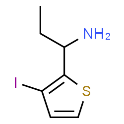 ChemSpider 2D Image | 1-(3-Iodo-2-thienyl)-1-propanamine | C7H10INS