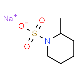 ChemSpider 2D Image | Sodium 2-methyl-1-piperidinesulfonate | C6H12NNaO3S