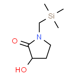 ChemSpider 2D Image | 3-Hydroxy-1-[(trimethylsilyl)methyl]-2-pyrrolidinone | C8H17NO2Si