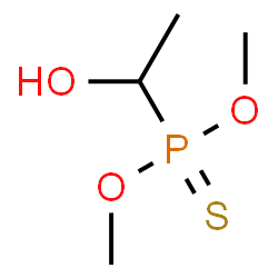 ChemSpider 2D Image | O,O-Dimethyl (1-hydroxyethyl)phosphonothioate | C4H11O3PS