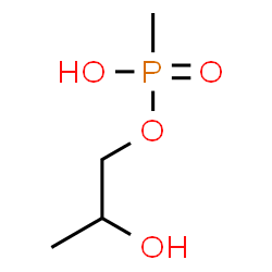 ChemSpider 2D Image | 2-Hydroxypropyl hydrogen methylphosphonate | C4H11O4P