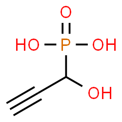 ChemSpider 2D Image | (1-Hydroxy-2-propyn-1-yl)phosphonic acid | C3H5O4P
