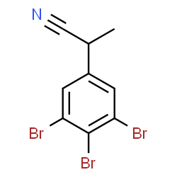 ChemSpider 2D Image | 2-(3,4,5-Tribromophenyl)propanenitrile | C9H6Br3N