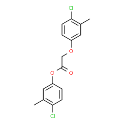 ChemSpider 2D Image | 4-Chloro-3-methylphenyl (4-chloro-3-methylphenoxy)acetate | C16H14Cl2O3