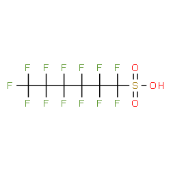 ChemSpider 2D Image | Perfluorohexanesulfonic acid | C6HF13O3S