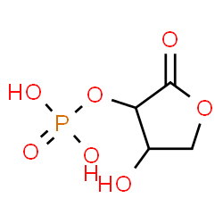 ChemSpider 2D Image | 4-Hydroxy-2-oxotetrahydro-3-furanyl dihydrogen phosphate | C4H7O7P