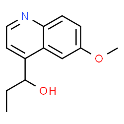 ChemSpider 2D Image | 1-(6-Methoxy-4-quinolinyl)-1-propanol | C13H15NO2