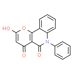 ChemSpider 2D Image | 2-Hydroxy-6-phenyl-4H-pyrano[3,2-c]quinoline-4,5(6H)-dione | C18H11NO4
